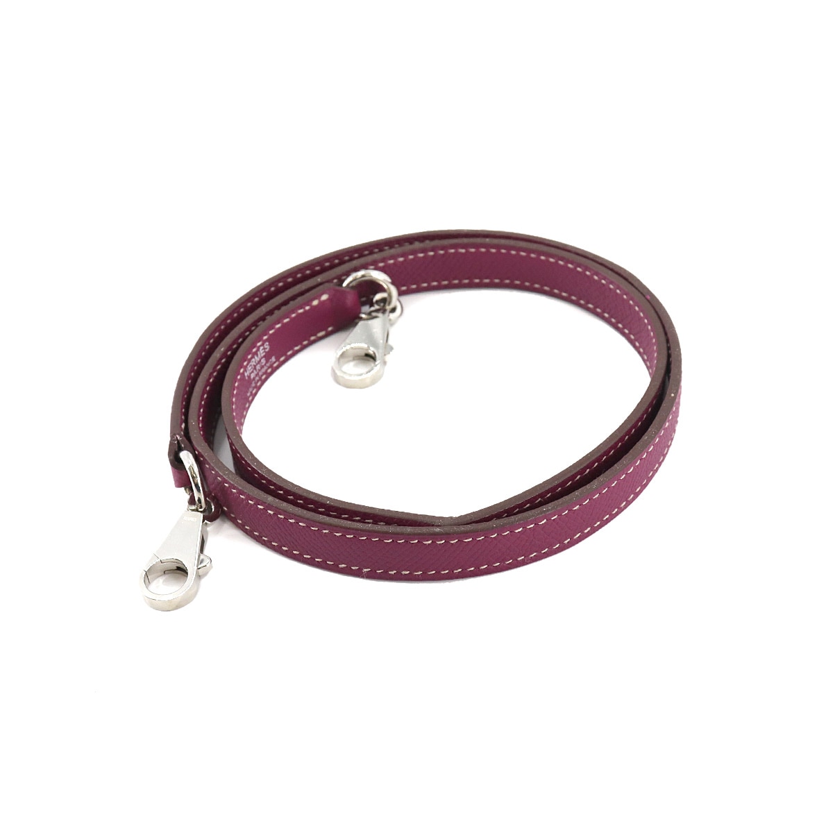 HERMES ケリー用 ショルダー ストラップ エプソン トスカ シルバー 金具 エルメス 90140927