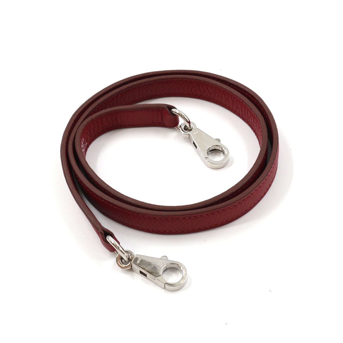 HERMES ケリー用 ショルダー ストラップ クロシェット カデナ カギ セット トリヨンクレマンス ルージュアッシュ エルメス 90105908