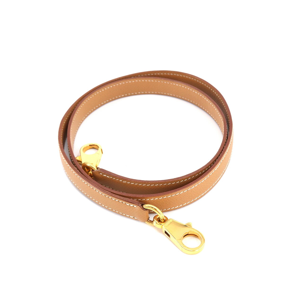 HERMES ケリー ボリード ショルダー ストラップ クシュベル エプソン ナチュラル ブラウン 小物 エルメス 90188533