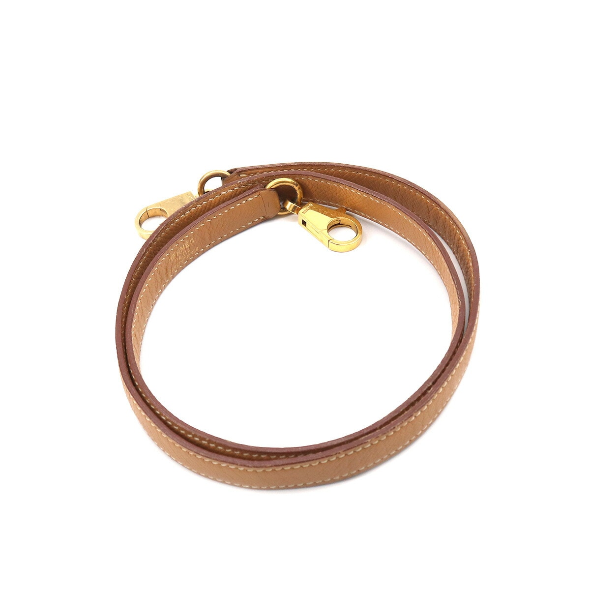 HERMES ケリー ボリード ショルダー ストラップ クシュベル エプソン ナチュラル ブラウン 小物 エルメス 90188156