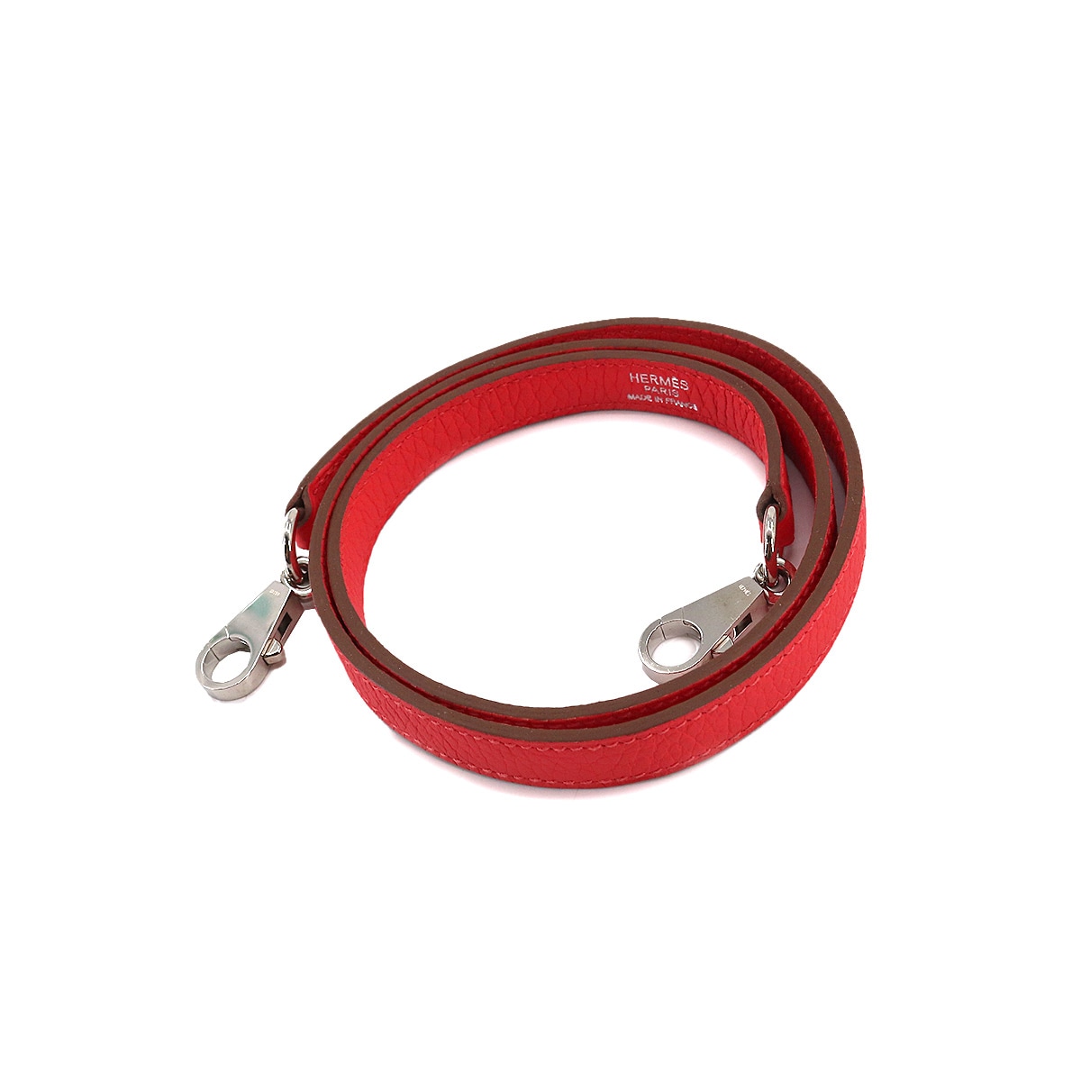 HERMES ショルダー ストラップ トリヨンクレマンス ローズジャイプール ケリー ボリード シルバー 金具 エルメス 90202104