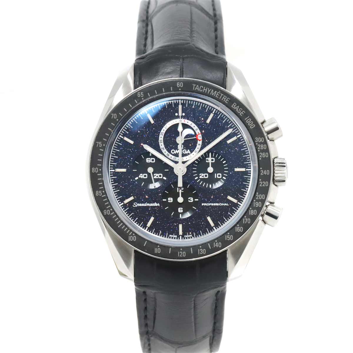 OMEGA スピードマスター プロフェッショナル ムーンフェイズ 311 33 44 32 01 001 クロノグラフ メンズ 腕時計 デイト アベンチュリン 裏スケルトン 手巻き Speedmaster オメガ 90212605