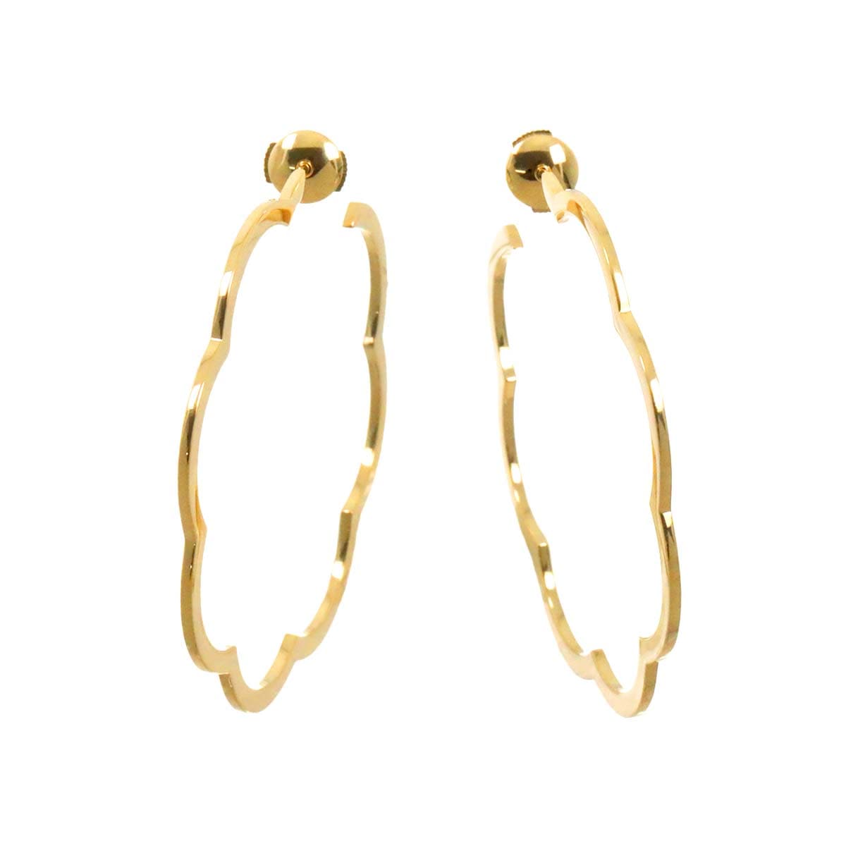 CHANEL カメリア ピアス K18 YG イエローゴールド 750 Earrings Pierced シャネル 90244908