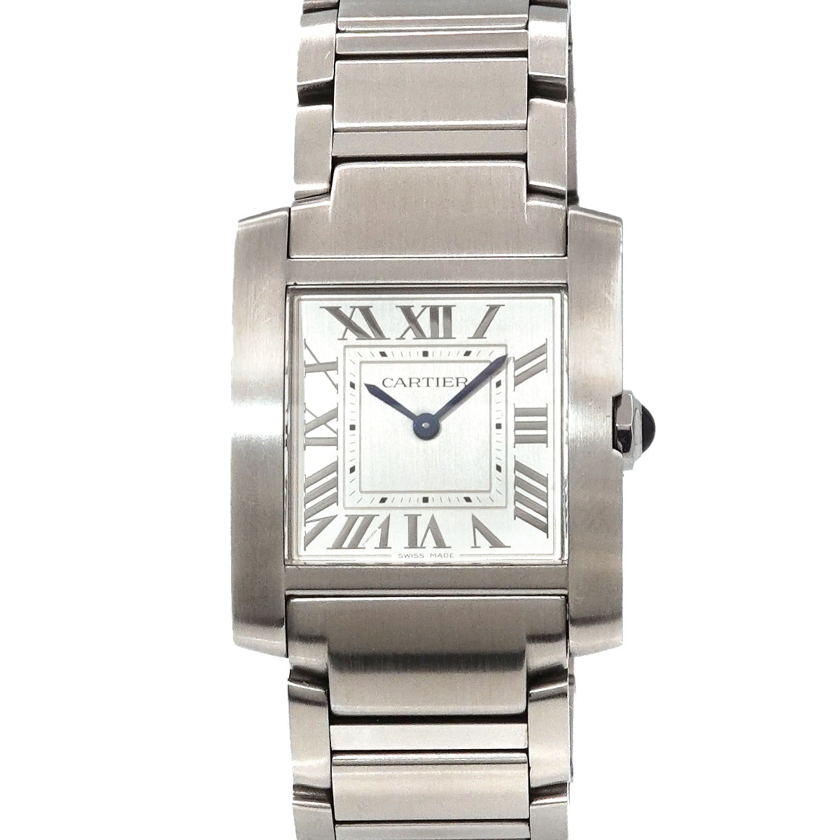 Cartier タンクフランセーズMM WSTA0074 ボーイズ 腕時計 シルバー クォーツ ウォッチ Tank Francaise カルティエ 90250799
