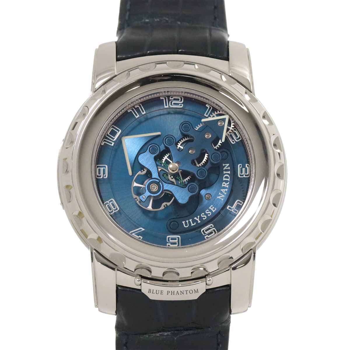ULYSSE NARDIN フリーク ブルーファントム 020-81 メンズ 腕時計 ブルー K18WG ホワイトゴールド 手巻き ウォッチ Freak ユリスナルダン 90247331