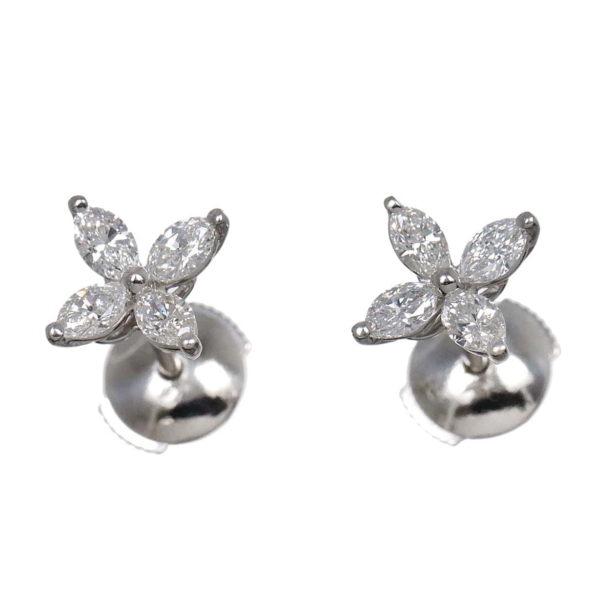 TIFFANY&CO. ビクトリア ダイヤ ピアス スモール  Pt プラチナ Victoria Diamond Earrings Pierced ティファニー 90254284