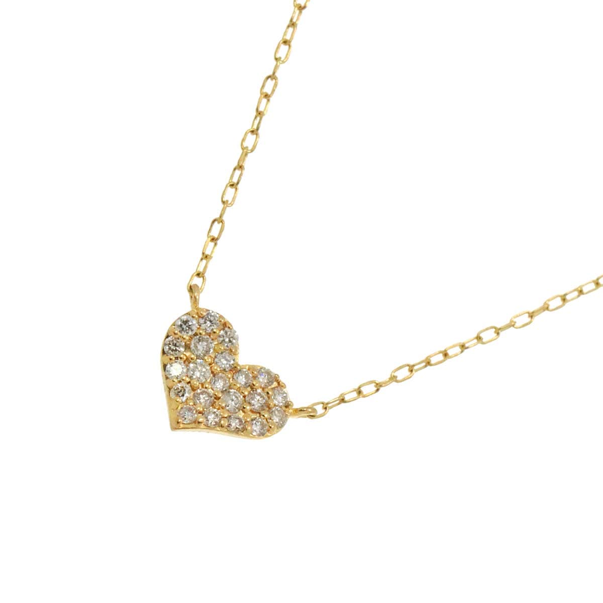 Samantha Tiara ハート ダイヤ 0.11ct ネックレス 41cm K18 YG イエローゴールド 750 Diamond Necklace サマンサティアラ 90254543