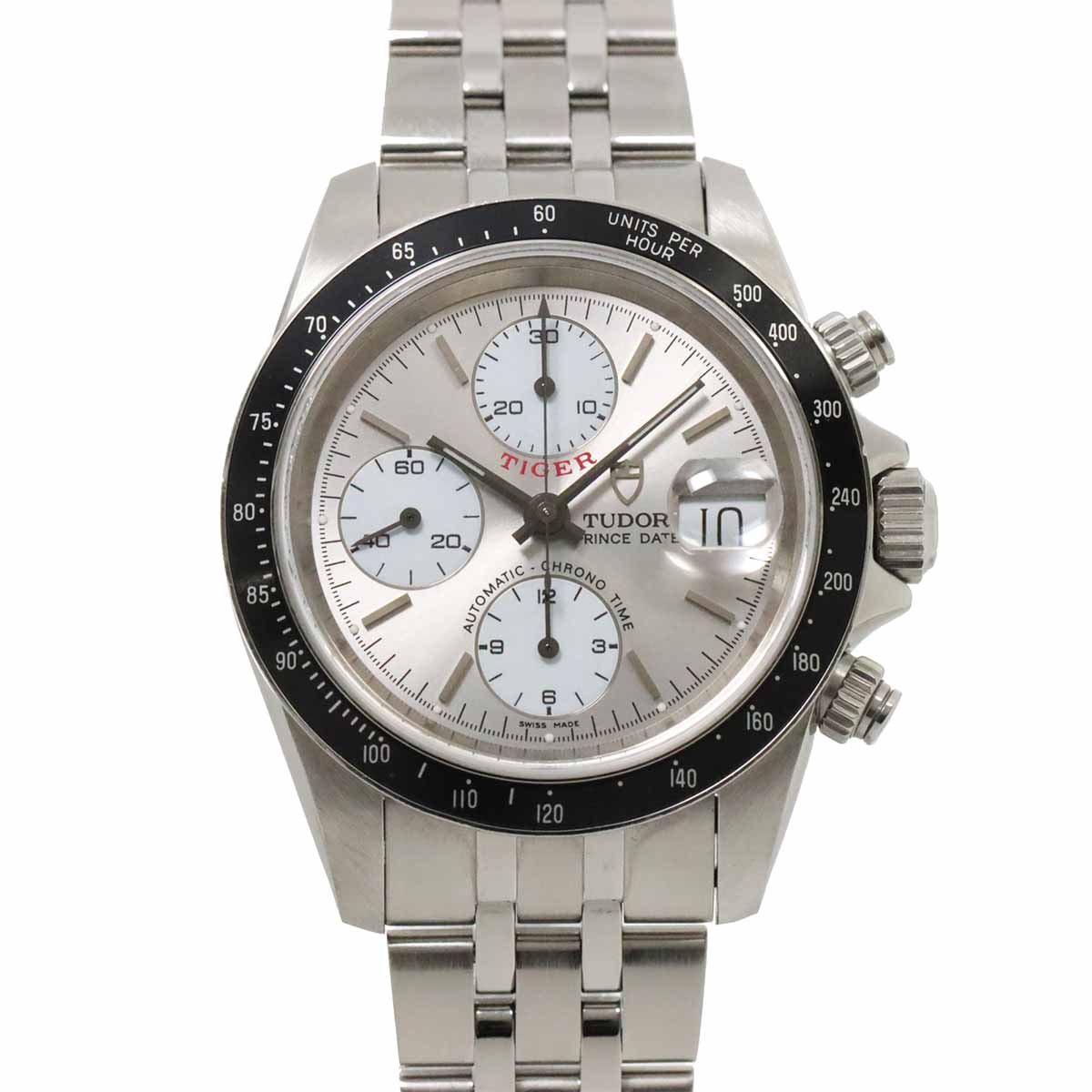 TUDOR クロノタイム 79260 メンズ 腕時計 デイト シルバー オートマ 自動巻き ウォッチ Chrono time チューダー チュードル 90256334