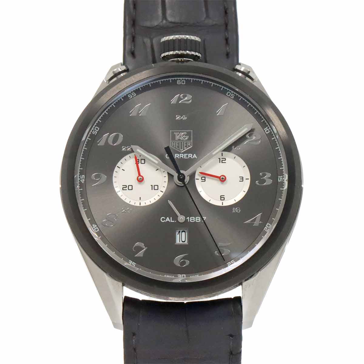 TAG Heuer カレラ クロノグラフ キャリバー1887 CAR2C14 200本限定 メンズ 腕時計 デイト グレー オートマ 自動巻き ウォッチ  Carrera タグホイヤー 90259631