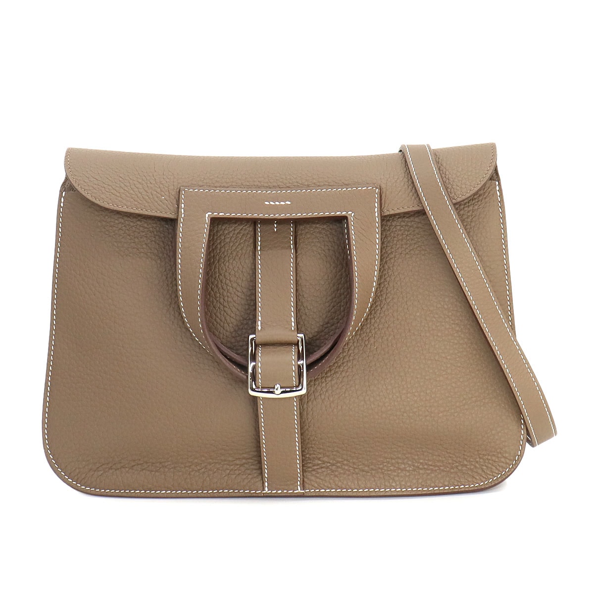 HERMES アルザン 31 5way ハンド ショルダー バッグ トリヨンクレマンス エトゥープ B刻印 シルバー 金具 Halzan エルメス 90263528