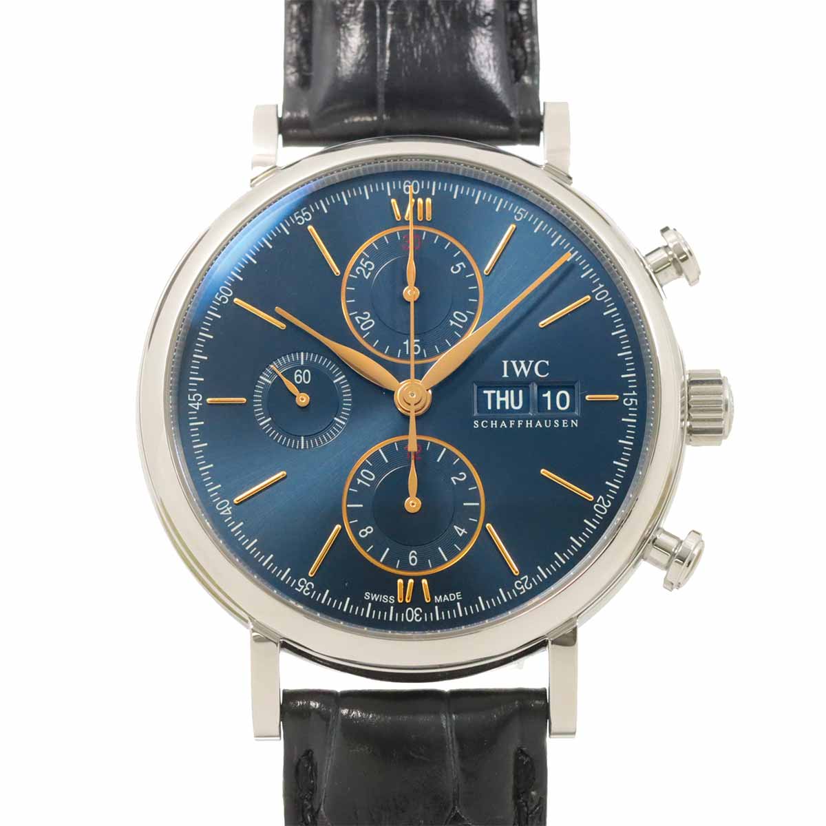 IWC ポートフィノ クロノグラフ IW391036 メンズ 腕時計 デイデイト ブルー 自動巻き インターナショナル ウォッチ カンパニー 90257332