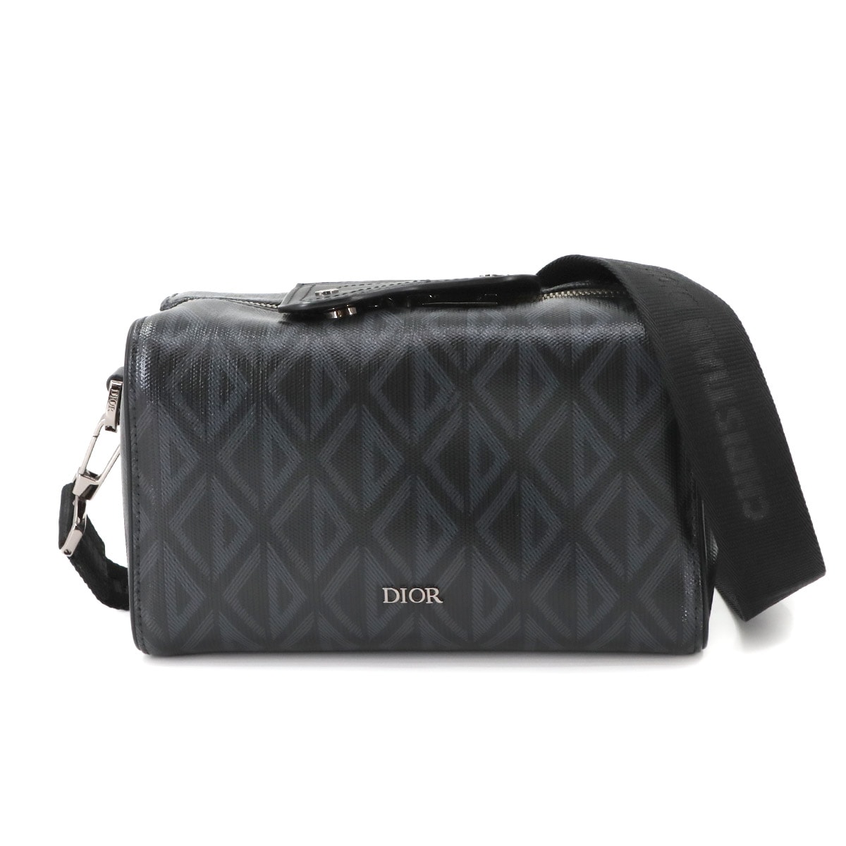 Christian Dior CDダイヤモンド ランゴ 22 ショルダー バッグ PVC レザー ブラック 1ADPO249CDP Lingot Christian Dior 90265176