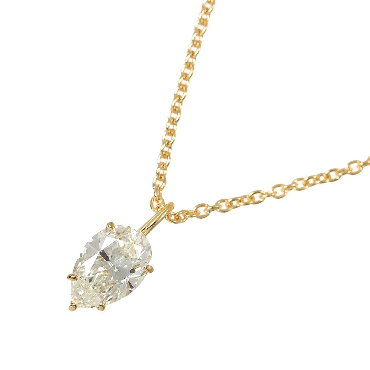 HCO ザ ムーン オブ バローダ ダイヤ 2.032ct J/SI1 ネックレス 40cm K18 YG イエローゴールド 750 Necklace【証明書付き】平和堂 90239186