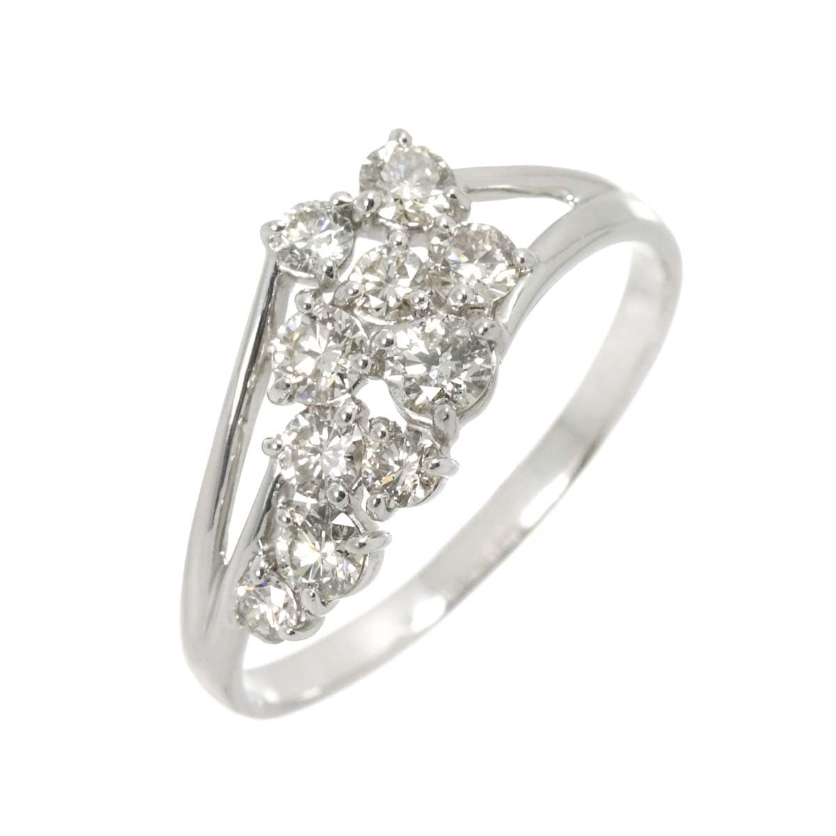 リング 19号 ダイヤ 1.00ct Pt プラチナ 指輪 Diamond Ring【鑑別書付き】 Diamond Ring 90272202