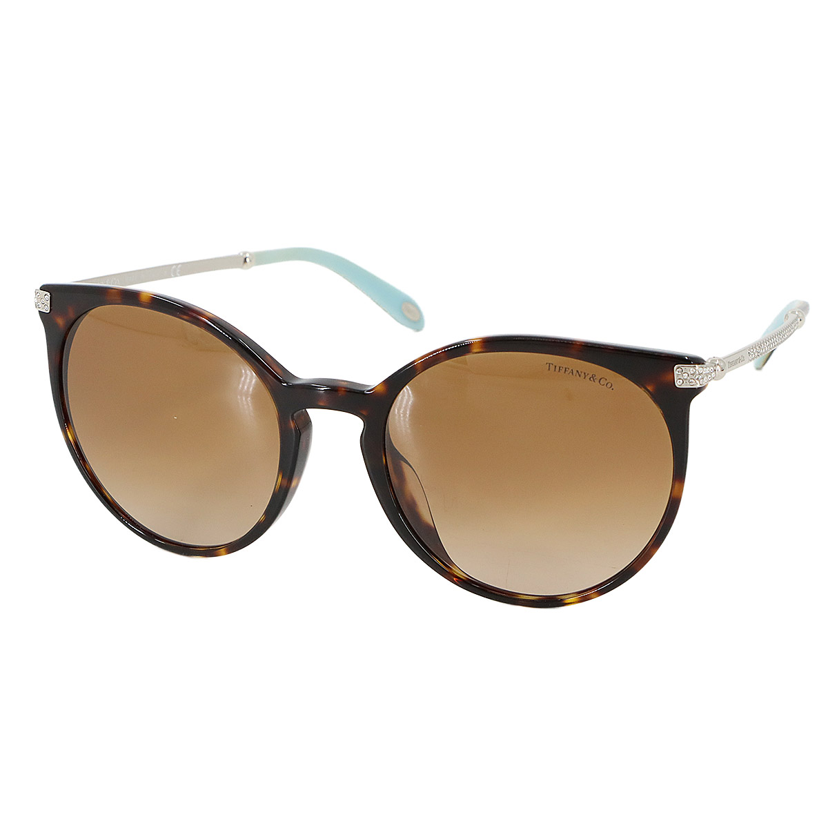 TIFFANY&Co. サングラス ブラウン ラインストーン ブラウングラデーション TF4142 Sunglasses ティファニー 90273302