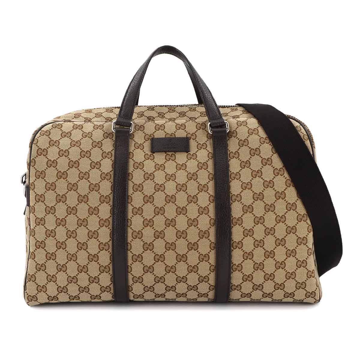 GUCCI 2way ボストン ショルダー バッグ GGキャンバス レザー ベージュ ブラウン 449167 Boston Bag グッチ 90273316