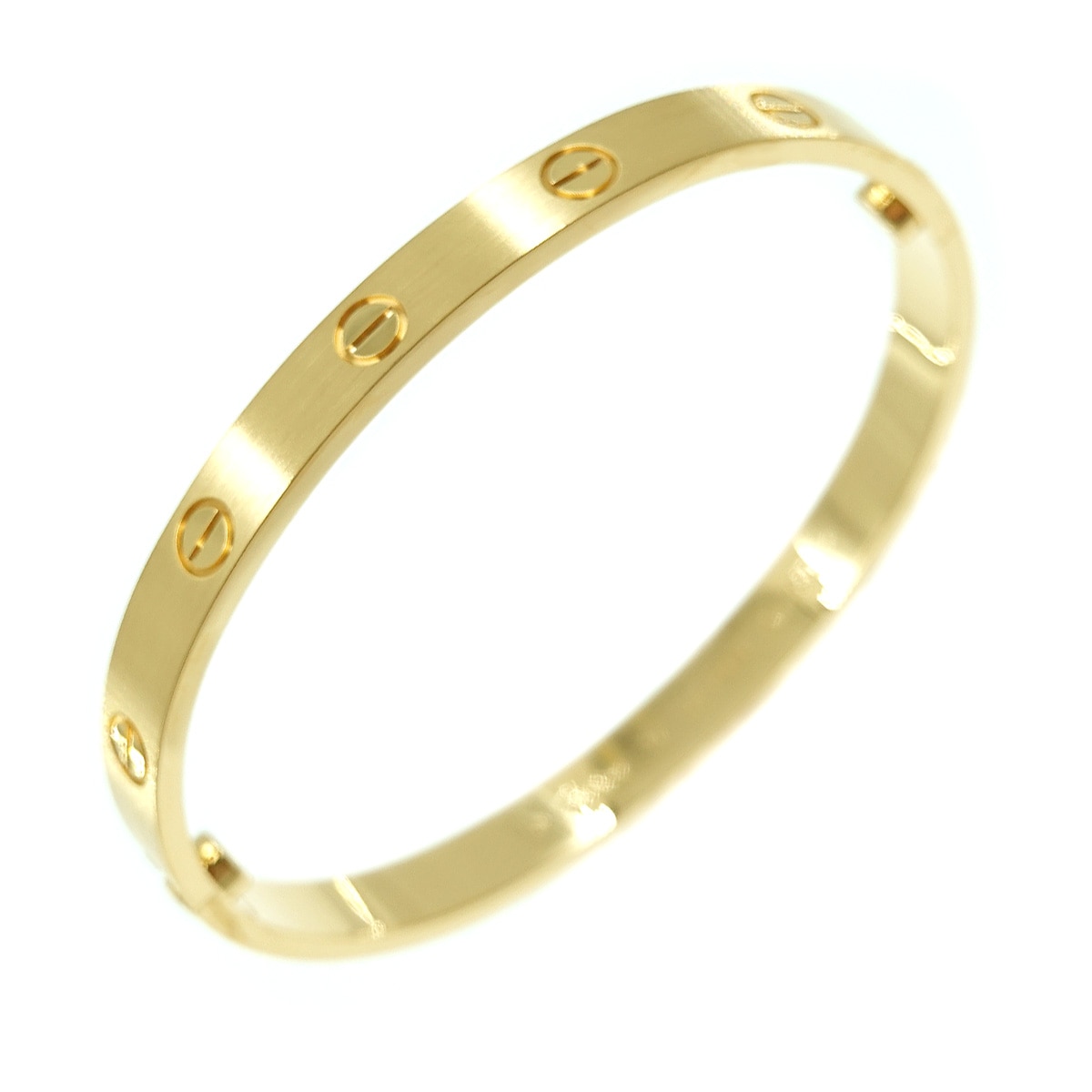 Cartier ラブ ブレス #17 K18 YG イエローゴールド 750 ブレスレット バングル ブラッシュ Love Bracelet【証明書付き】 カルティエ 90276170