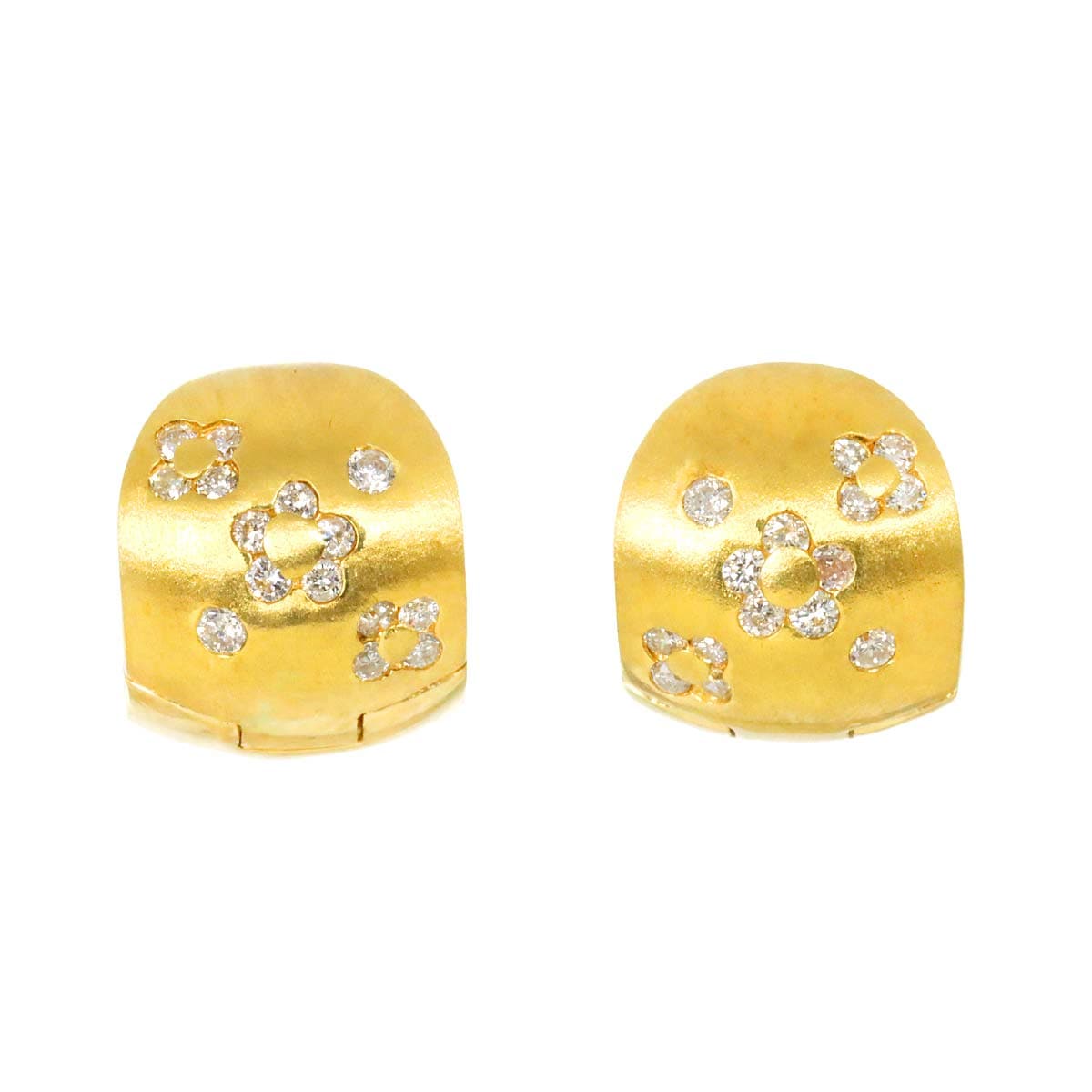 ダイヤ 0.14ct/0.14ct ピアス K18 YG イエローゴールド 750 Diamond Earrings Pierced 90275944