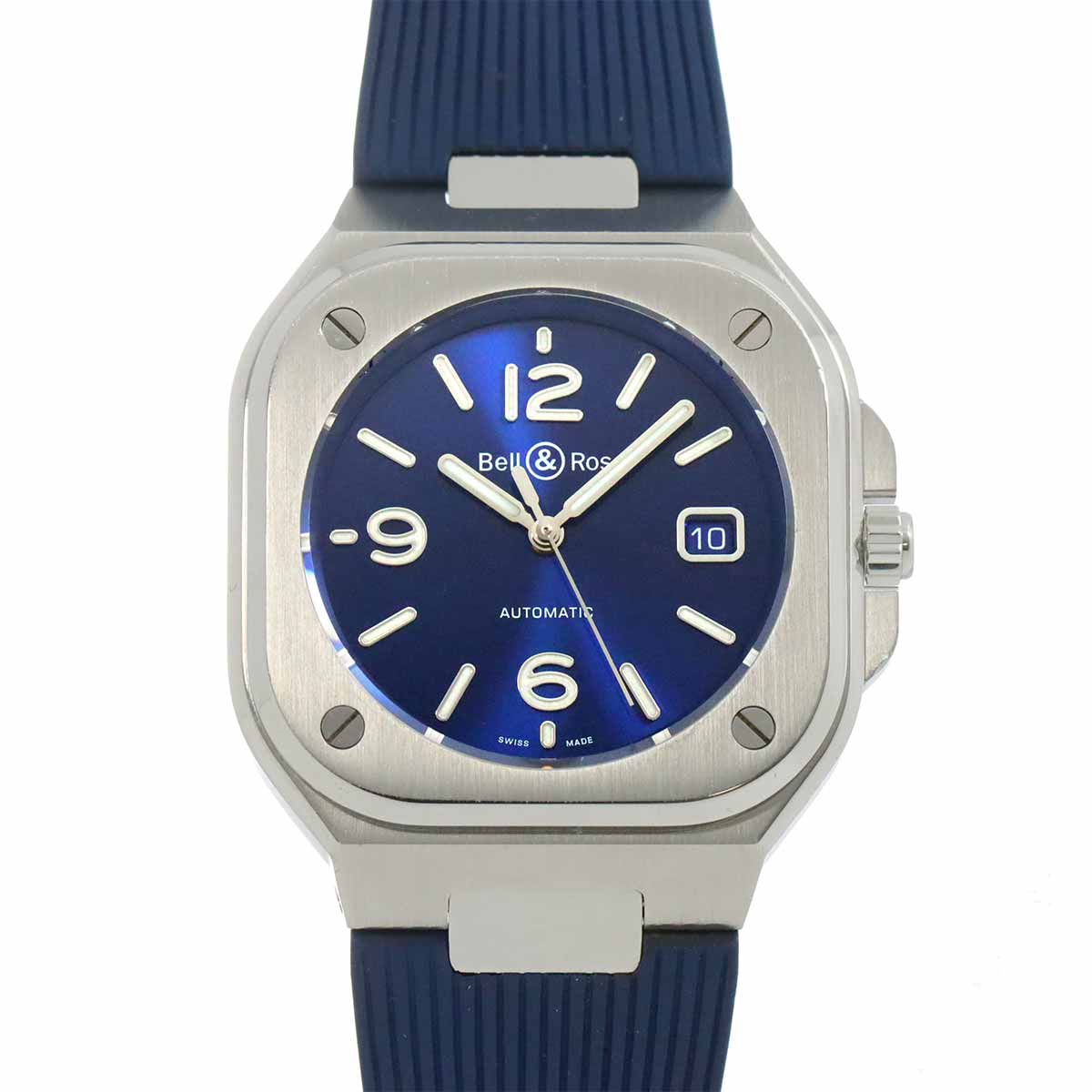Bell＆Ross BR05 ブルースティール BR05A-BLU-ST/SBR メンズ 腕時計 デイト ブルー オートマ 自動巻き ウォッチ BLUESTEEL ベル＆ロス 90276290
