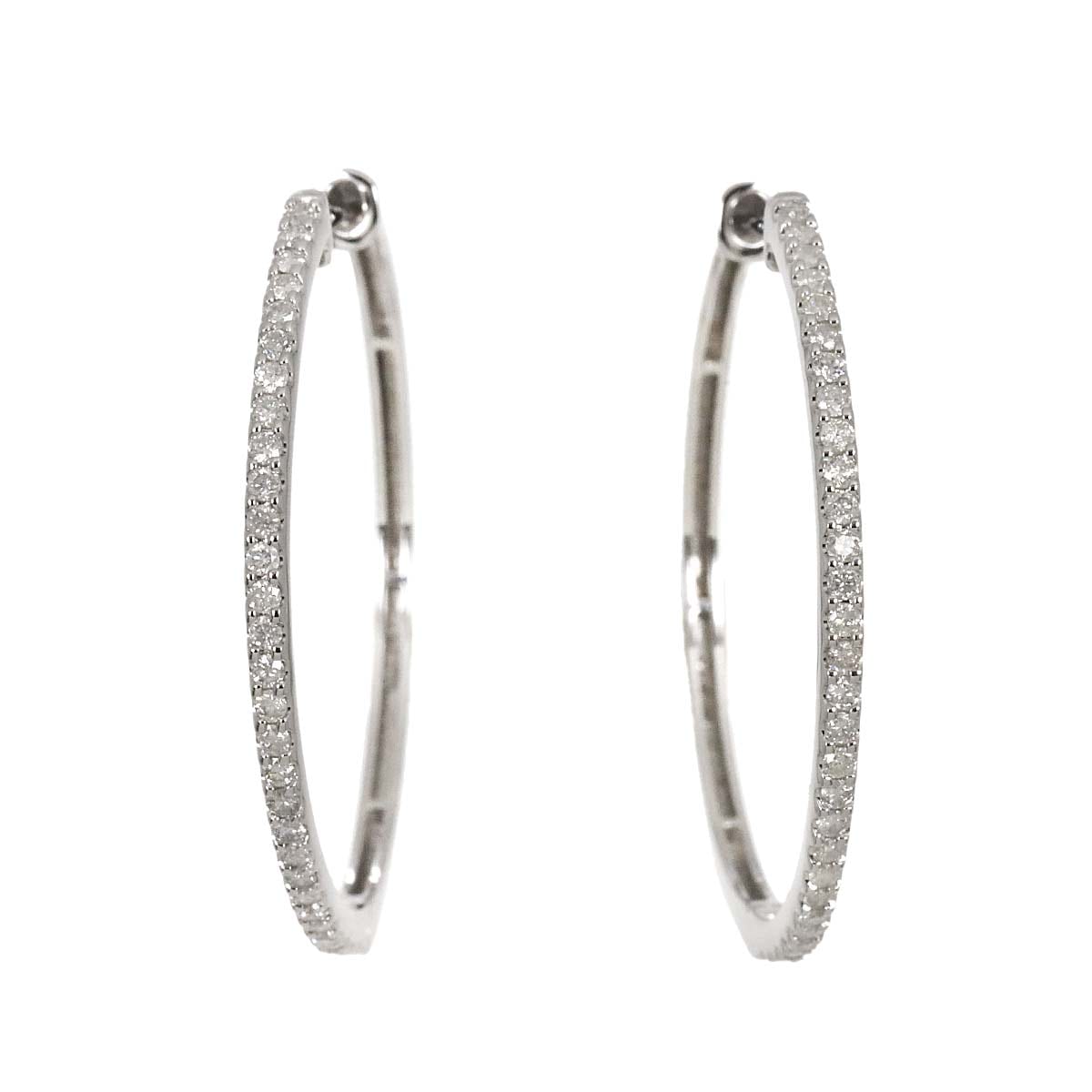 ダイヤ 0.25ct/0.25ct K14 WG ピアス ホワイトゴールド 585 Diamond Earrings Pierced 90277254