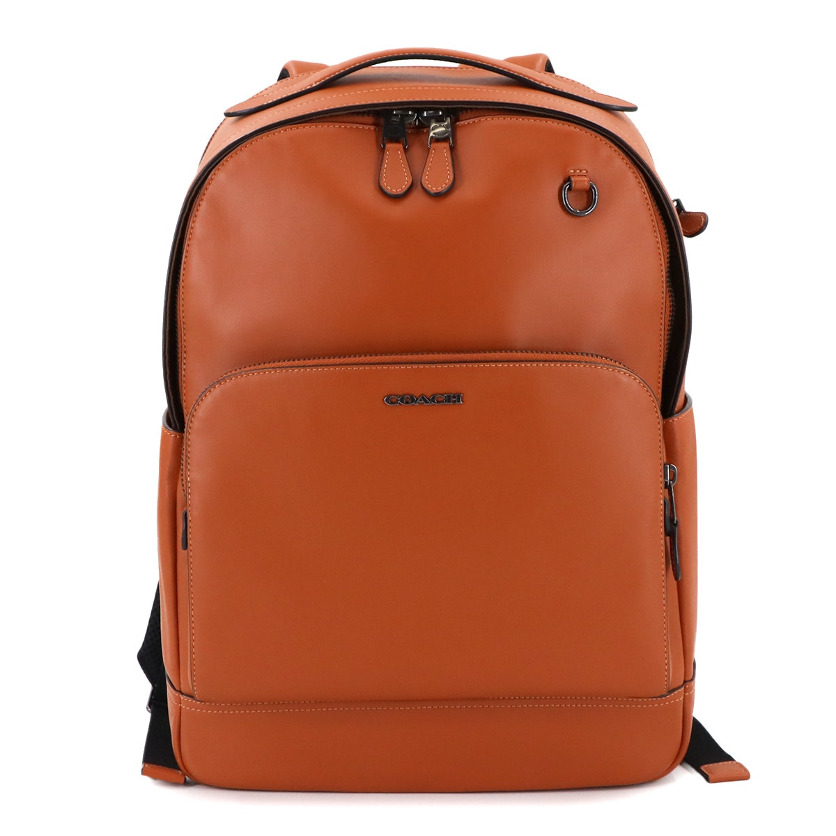 COACH グラハム バックパック リュックサック レザー ブラウン ガンメタ 金具 Backpack コーチ 90277341