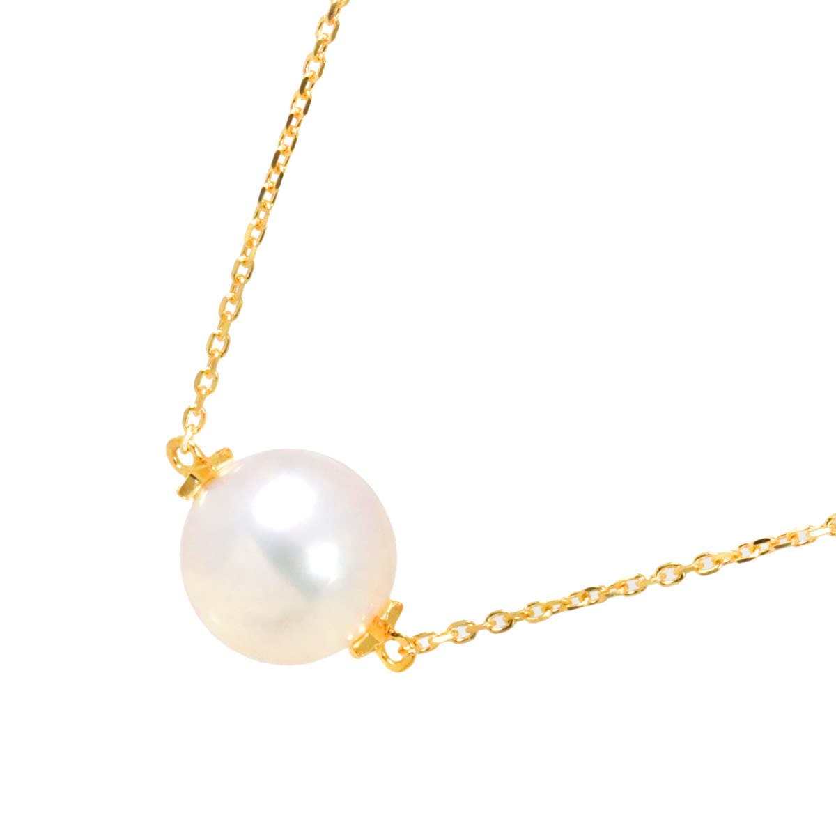 Star Jewelry アコヤ真珠 7.8mm ネックレス 45cm K18 YG イエローゴールド 750 Akoya Pearl Necklace スタージュエリー 90278381