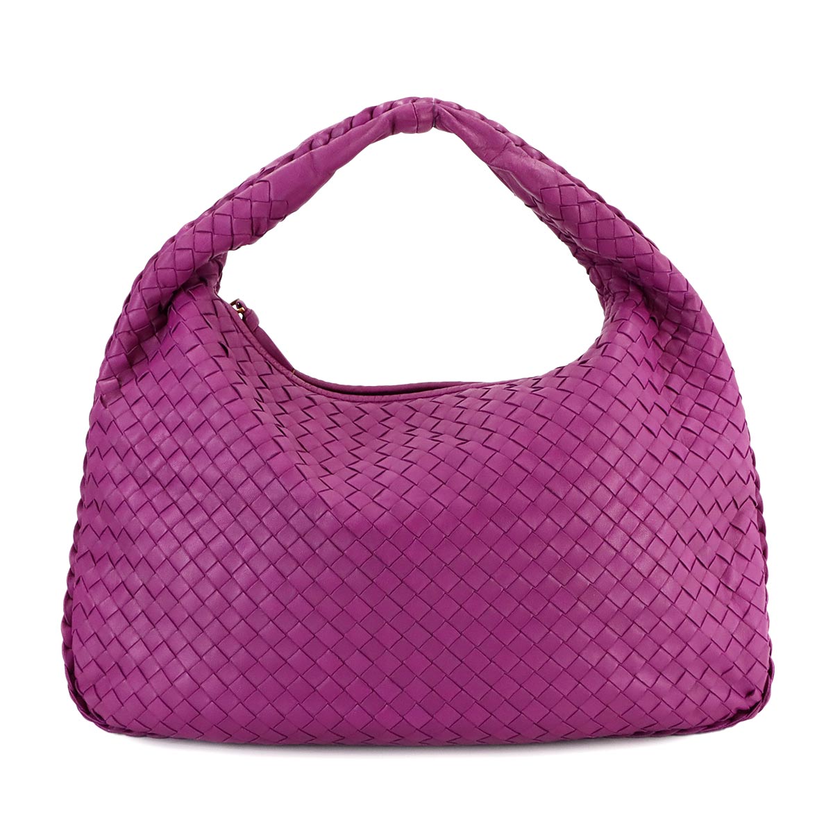 BOTTEGA VENETA イントレチャート ワンショルダー バッグ レザー パープル 115653 ゴールド 金具 Intrecciato Bag ボッテガ ヴェネタ 90278290