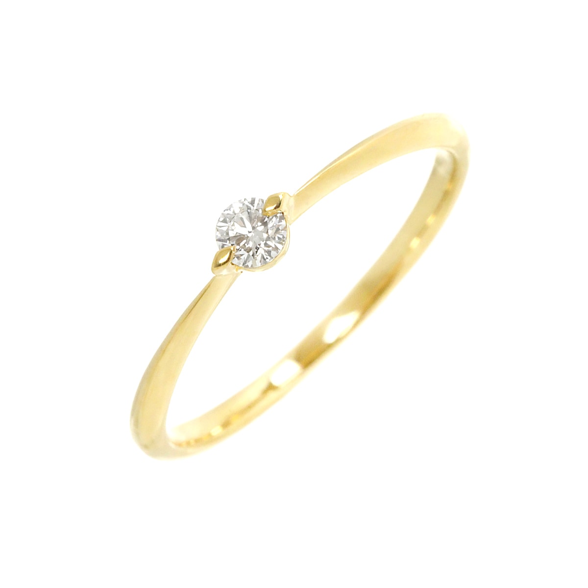 Star Jewelry 12号 リング ダイヤ 0.10ct K18 YG イエローゴールド 750 指輪 Diamond Ring スタージュエリー 90279897