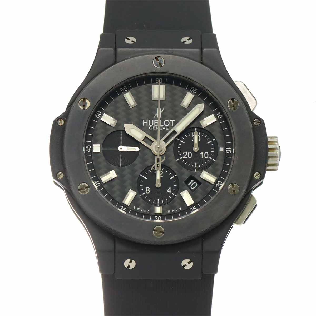 HUBLOT ビッグバン エボリューション ブラックマジック 301 CI 1770 RX クロノグラフ メンズ 腕時計 デイト ブラック オートマ 自動巻き ウォッチ Big Bang ウブロ 90281573