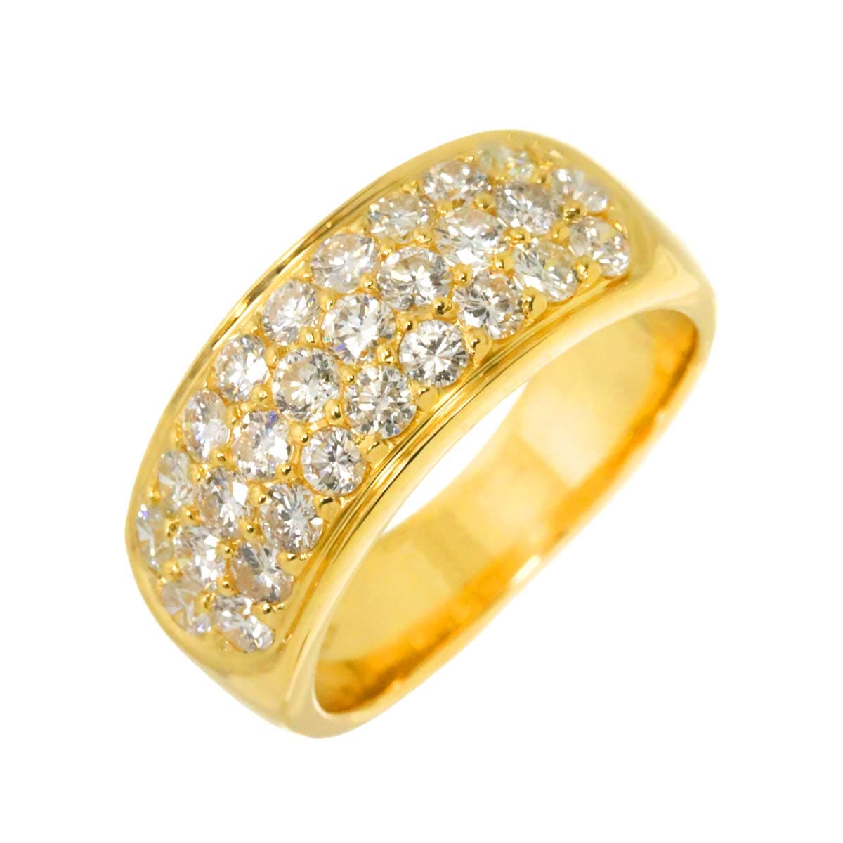 リング 10号 ダイヤ 1.15ct K18 YG イエローゴールド 750 指輪 Diamond Ring 90282476