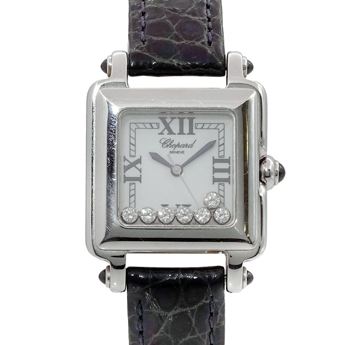 Chopard ハッピースポーツ 27/8325-23 レディース 腕時計 7P ダイヤ ホワイト クォーツ ウォッチ Happy Sport ショパール 90282578