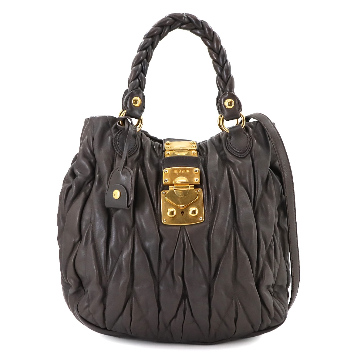 専用✨MIUMIU 2way マテラッセ ショルダーバッグ　ダークグリーン 楽天市場】【バッグ】Miu Miu ミュウ ミュウ マテラッセ