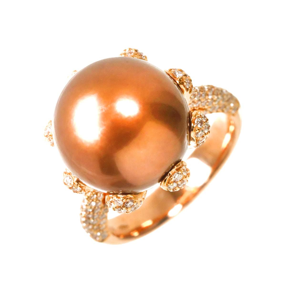 11号 リング 南洋真珠 13.1mm ダイヤ 0.97ct K18 PG ピンクゴールド 750 指輪 Ring【証明書付き】ポンテヴェキオ 90281496