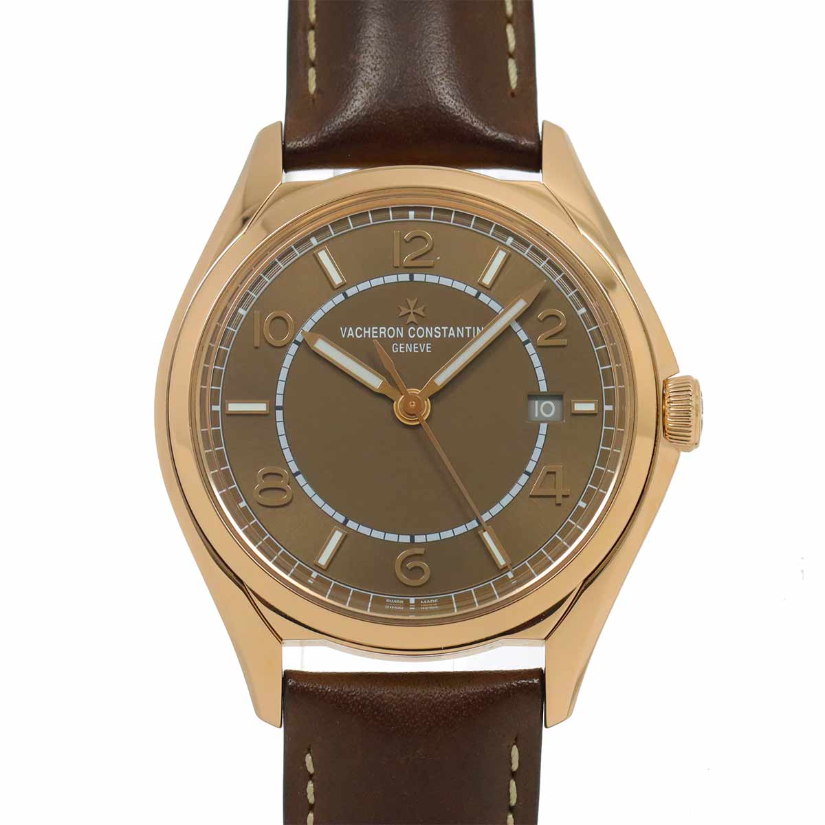 VACHERON CONSTANTIN フィフティーシックス オートマティック 4600E メンズ 腕時計 ブラウン K18PG 自動巻き ウォッチ FIFTY SIX ヴァシュロンコンスタンタン 90280143
