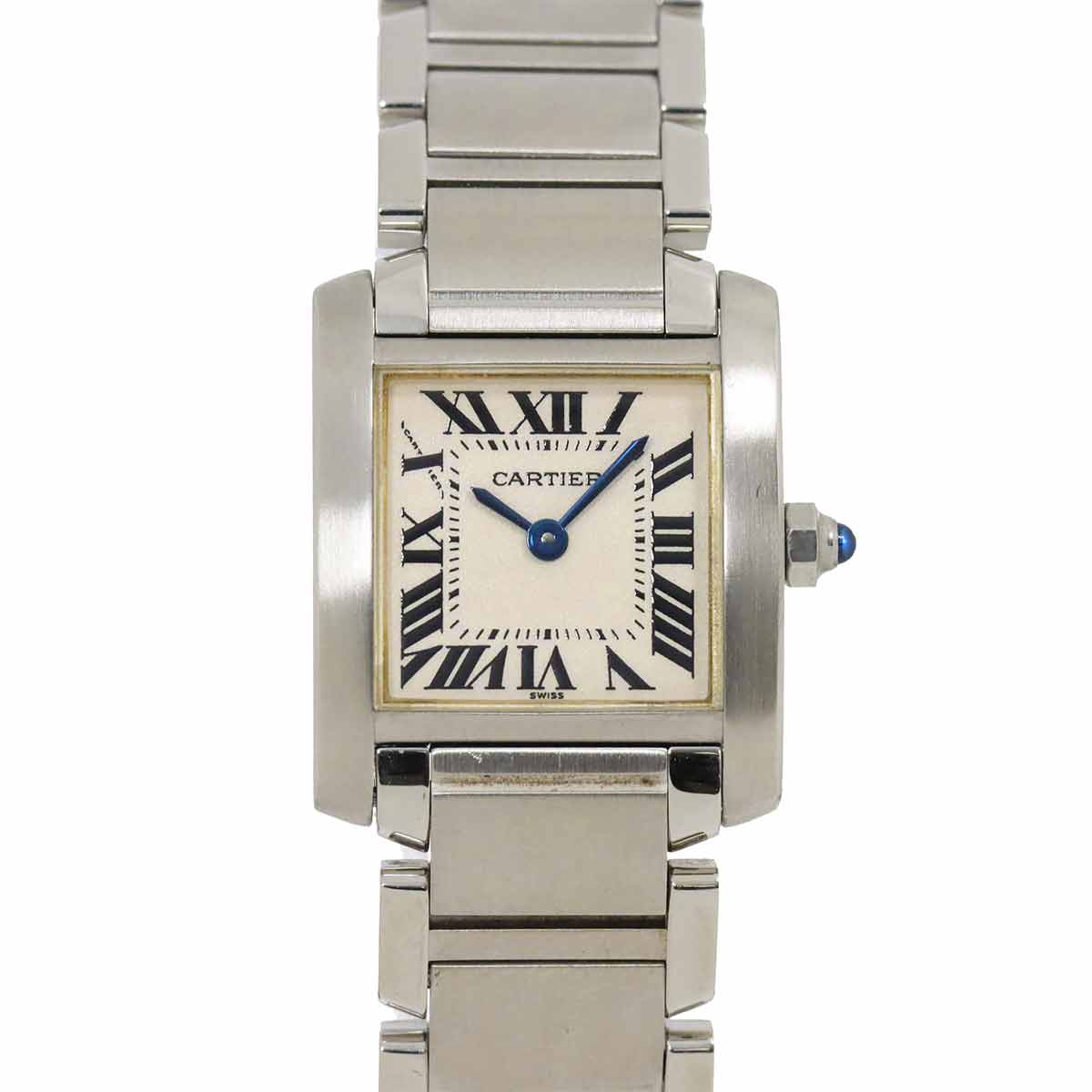 Cartier タンクフランセーズSM W51008Q3 レディース 腕時計 アイボリー クォーツ ウォッチ Tank Francaise カルティエ 90278741