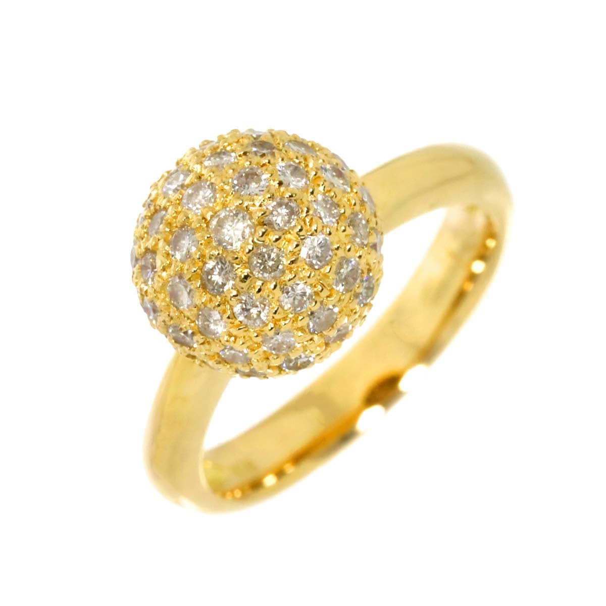 リング 12号 ダイヤ 1.20ct K18 YG イエローゴールド 750 指輪 Diamond Ring 90282787