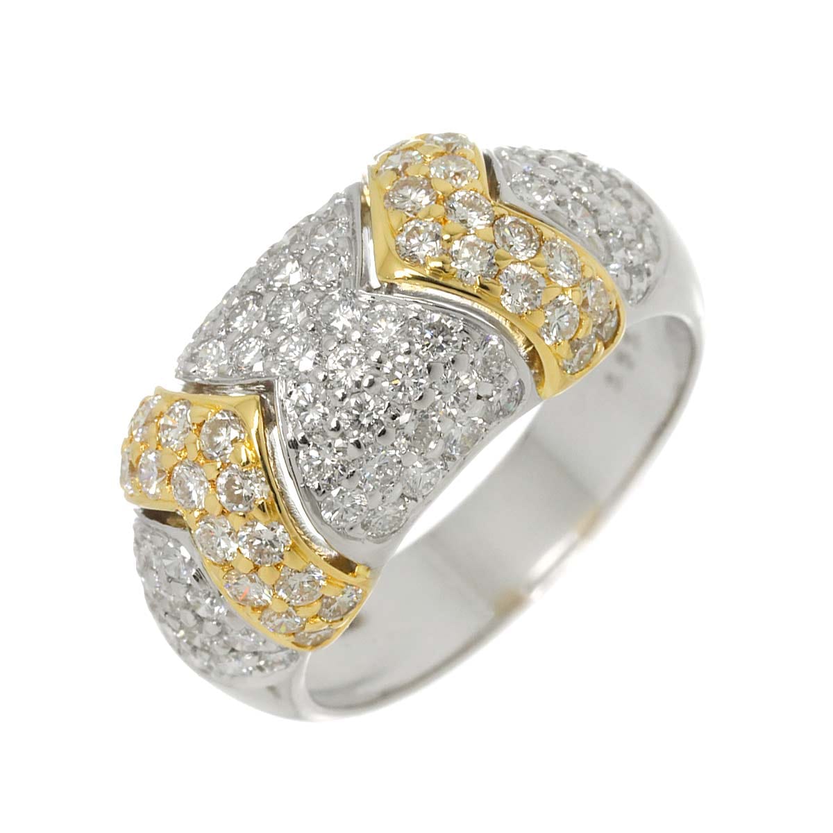 Ponte Vecchio 11.5号 リング ダイヤ 1.51ct K18 YG WG イエロー ホワイトゴールド 750 指輪 Diamond Ring ポンテヴェキオ 90277715
