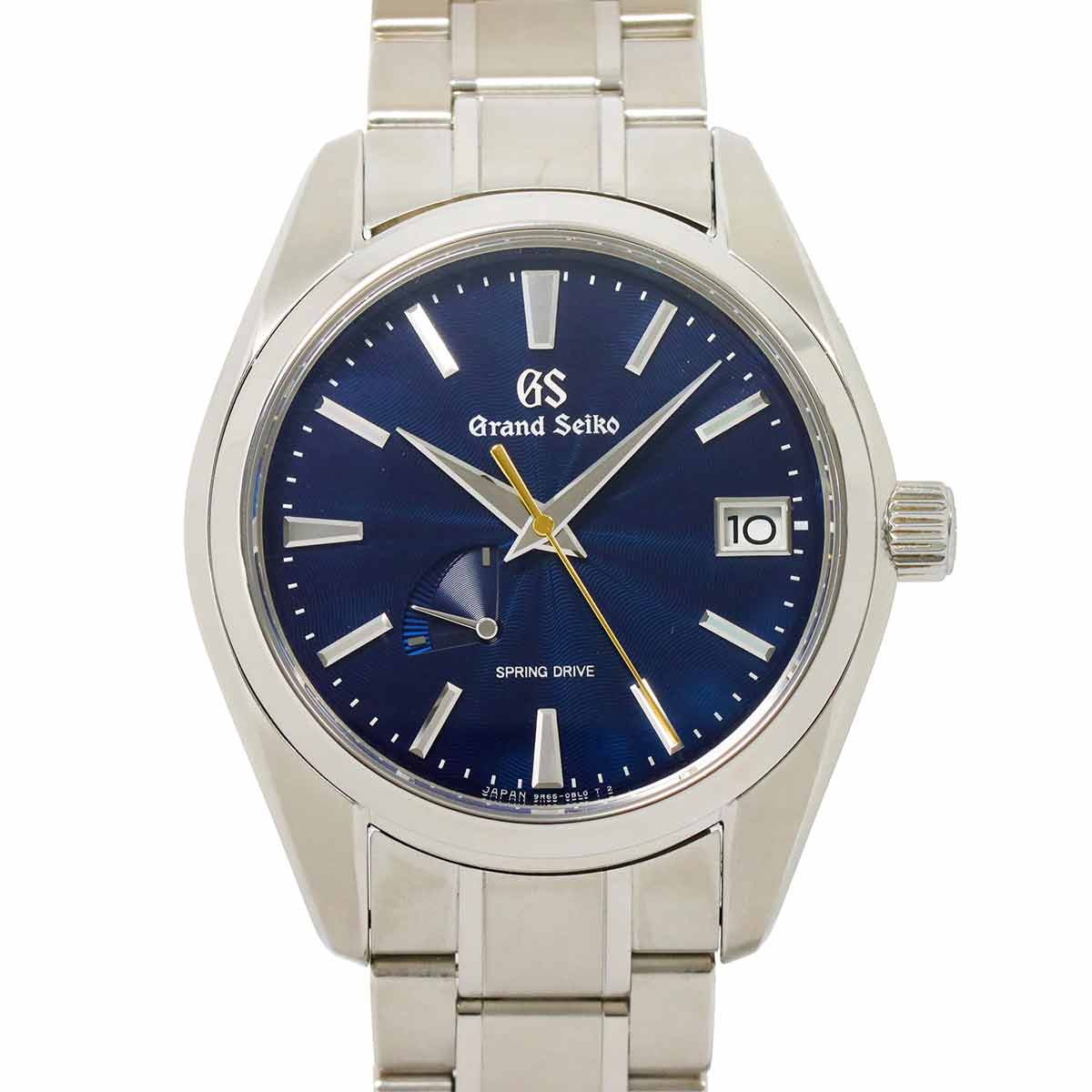 GRAND SEIKO スプリングドライブ 西武池袋本店限定 SBGA381 メンズ 腕時計 9R65 0CB0 デイト ネイビー 自動巻き Spring Drive グランドセイコー 90279652