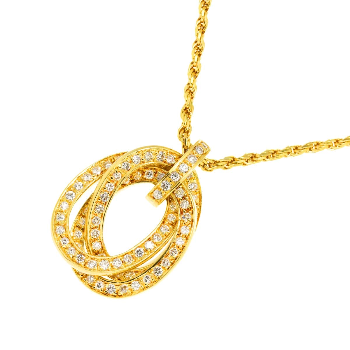 Ponte Vecchio ダイヤ 1.10ct ネックレス 60cm K18 YG イエローゴールド 750 Diamond Necklace ポンテヴェキオ 90280428