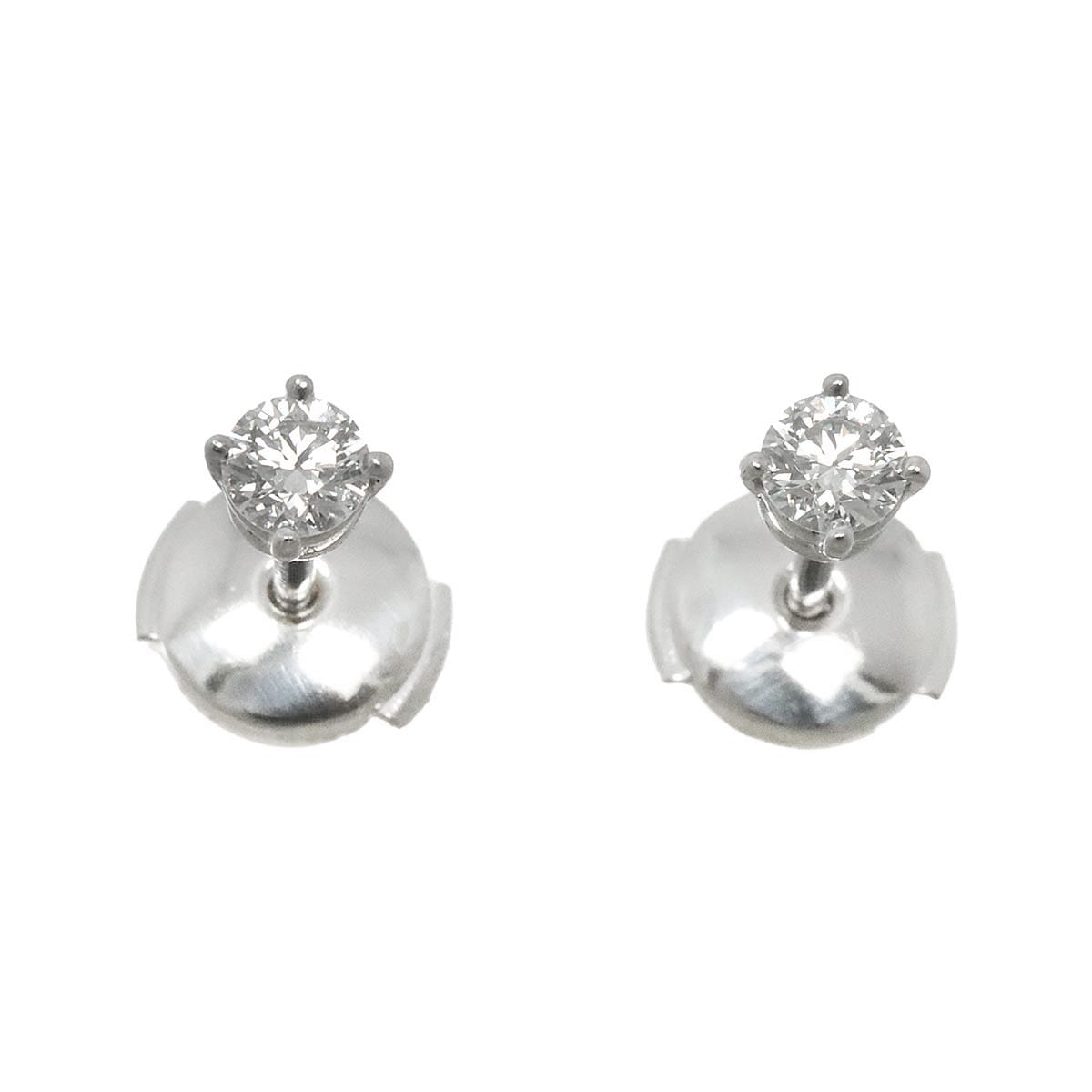 TIFFANY&Co. ソリティア ダイヤ ピアス Pt プラチナ スタッド Diamond Earrings Pierced ティファニー 90282510