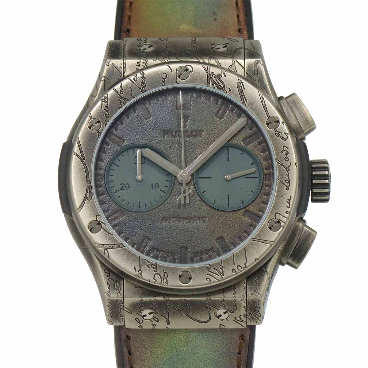 HUBLOT クラシックフュージョン クロノグラフ 521.NX.051B.VR.BER19 ベルルッティ 200本限定 メンズ 腕時計 コールドブラウン オートマ 自動巻き ウォッチ  Classic fusion ウブロ 90286007