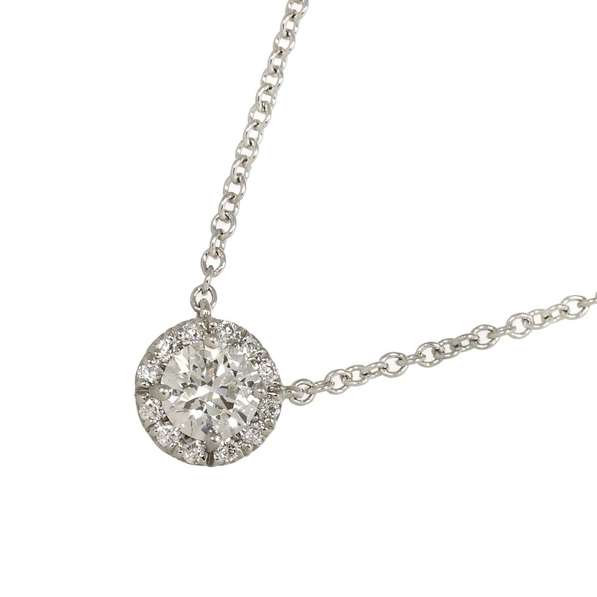 TIFFANY&CO. ソレスト ダイヤ ネックレス 40cm Pt プラチナ Soleste Diamond Necklace ティファニー 90282506