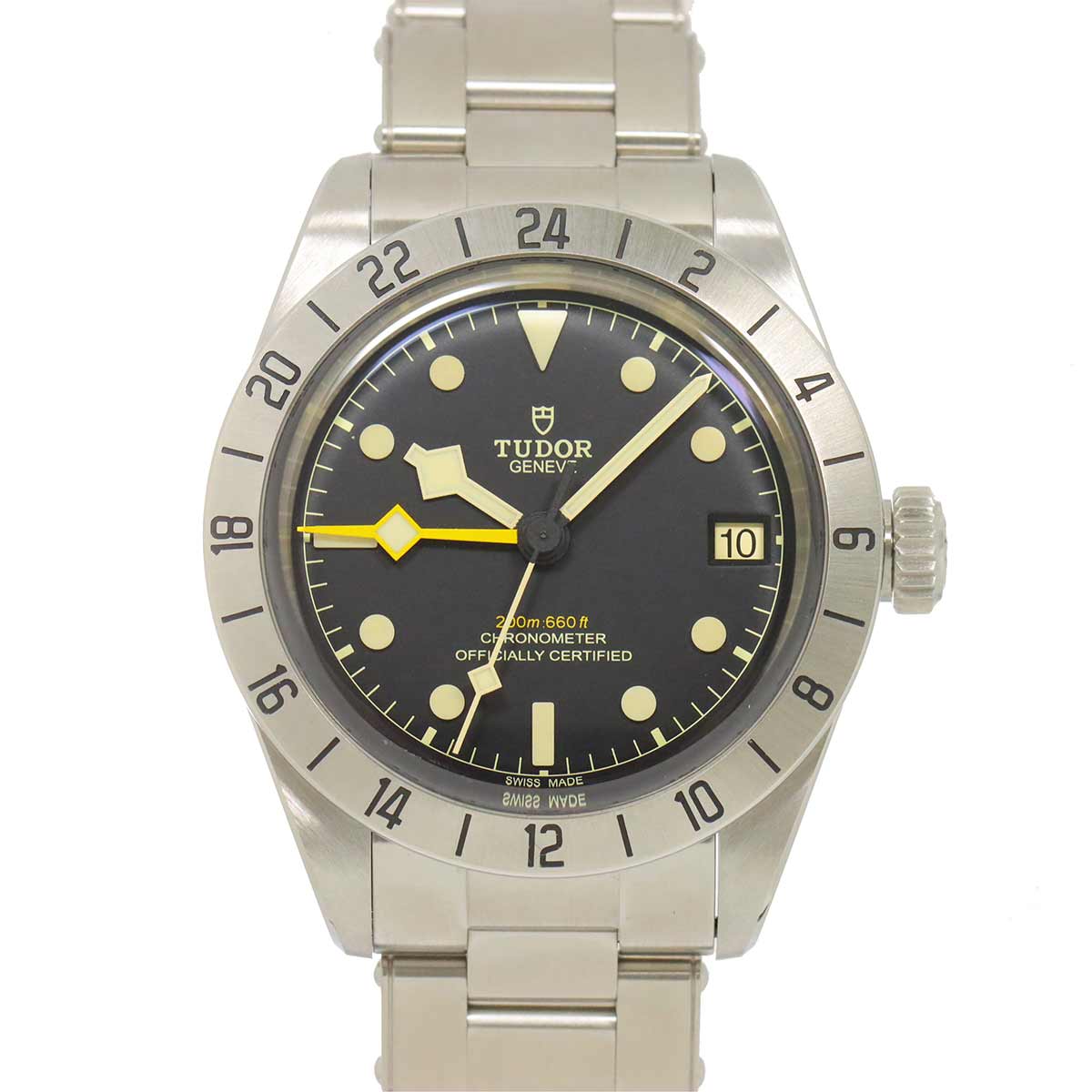 TUDOR ブラックベイ プロ GMT 79470 メンズ 腕時計 デイト ブラック オートマ 自動巻き ウォッチ Black Bay チューダー チュードル 90284531