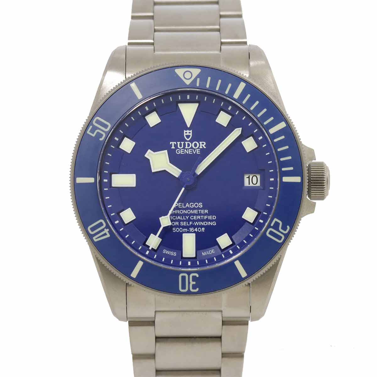 チュードル TUDOR ペラゴス 25600TB メンズ 腕時計 ブルー デイト オートマ 自動巻き ウォッチ Pelagos チューダー 90285439