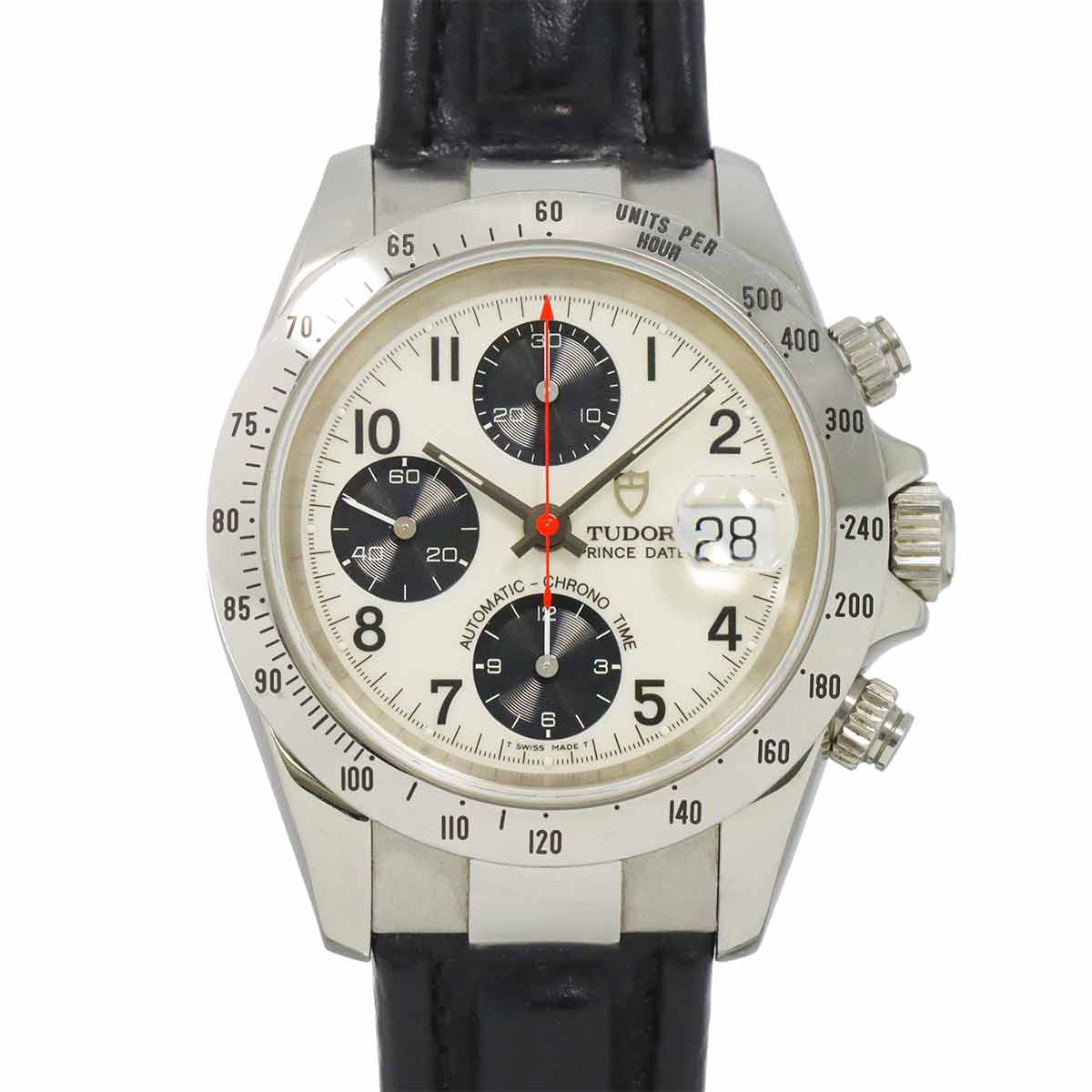 TUDOR クロノタイム タイガー プリンスデイト 79280 メンズ 腕時計 アイボリー オートマ 自動巻き ウォッチ Chrono time チューダー チュードル 90285668