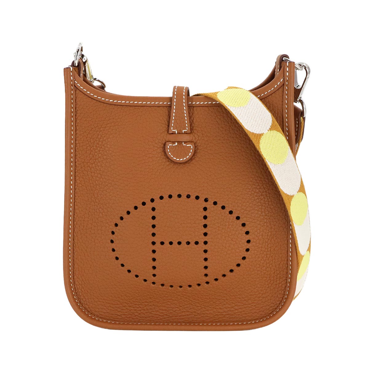 HERMES エブリン アマゾン TPM フリッパーボール ショルダー バッグ トリヨンクレマンス ゴールド Z刻印 シルバー 金具 Everlyne TPM エルメス 90283718