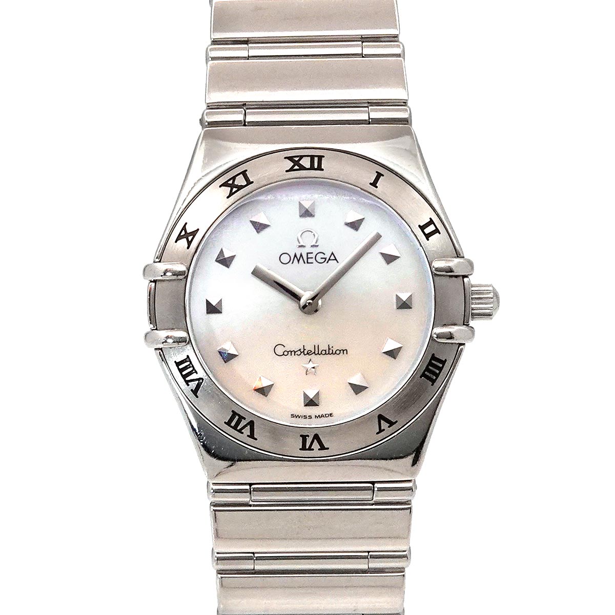 OMEGA コンステレーションミニマイチョイス 1571 71 レディース 腕時計 ホワイトシェル クォーツ ウォッチ Constellation オメガ 90285870