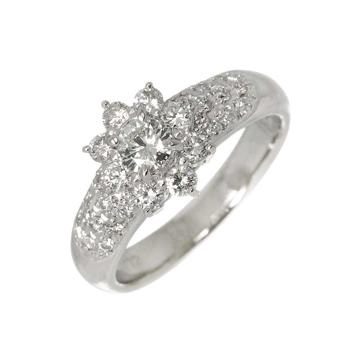 リング 18号 ダイヤ 0.31ct/0.72ct Pt プラチナ 指輪 Diamond Ring 90282825