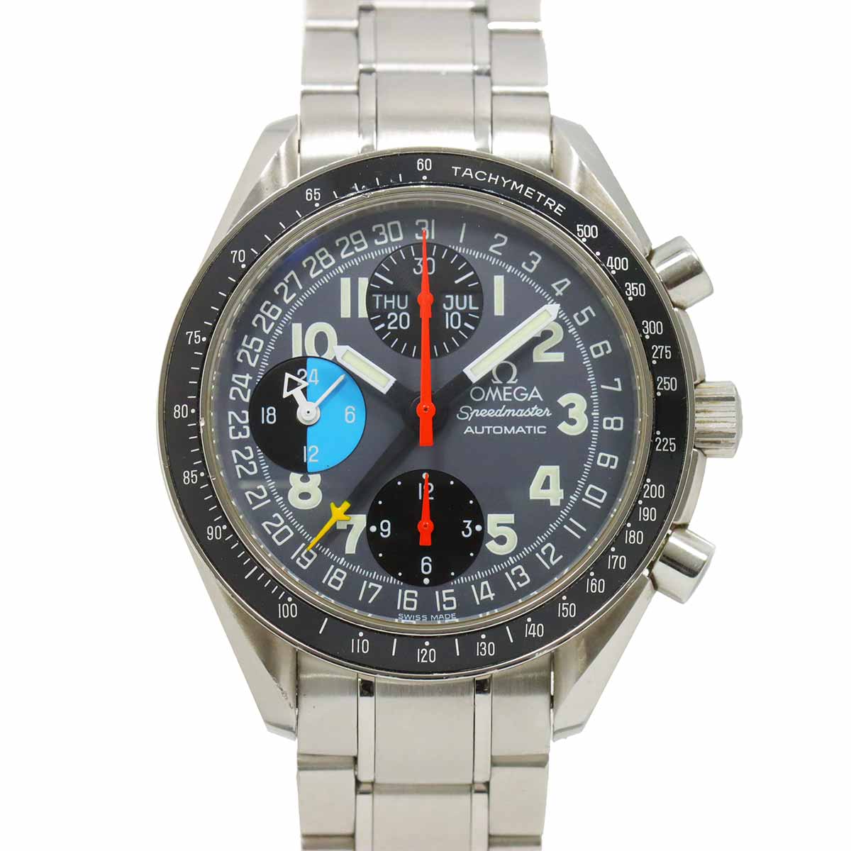 OMEGA スピードマスター マーク40 AM/PM トリプルカレンダー 3520 53 メンズ 腕時計 グレー オートマ 自動巻き ウォッチ Speedmaster オメガ 90286365