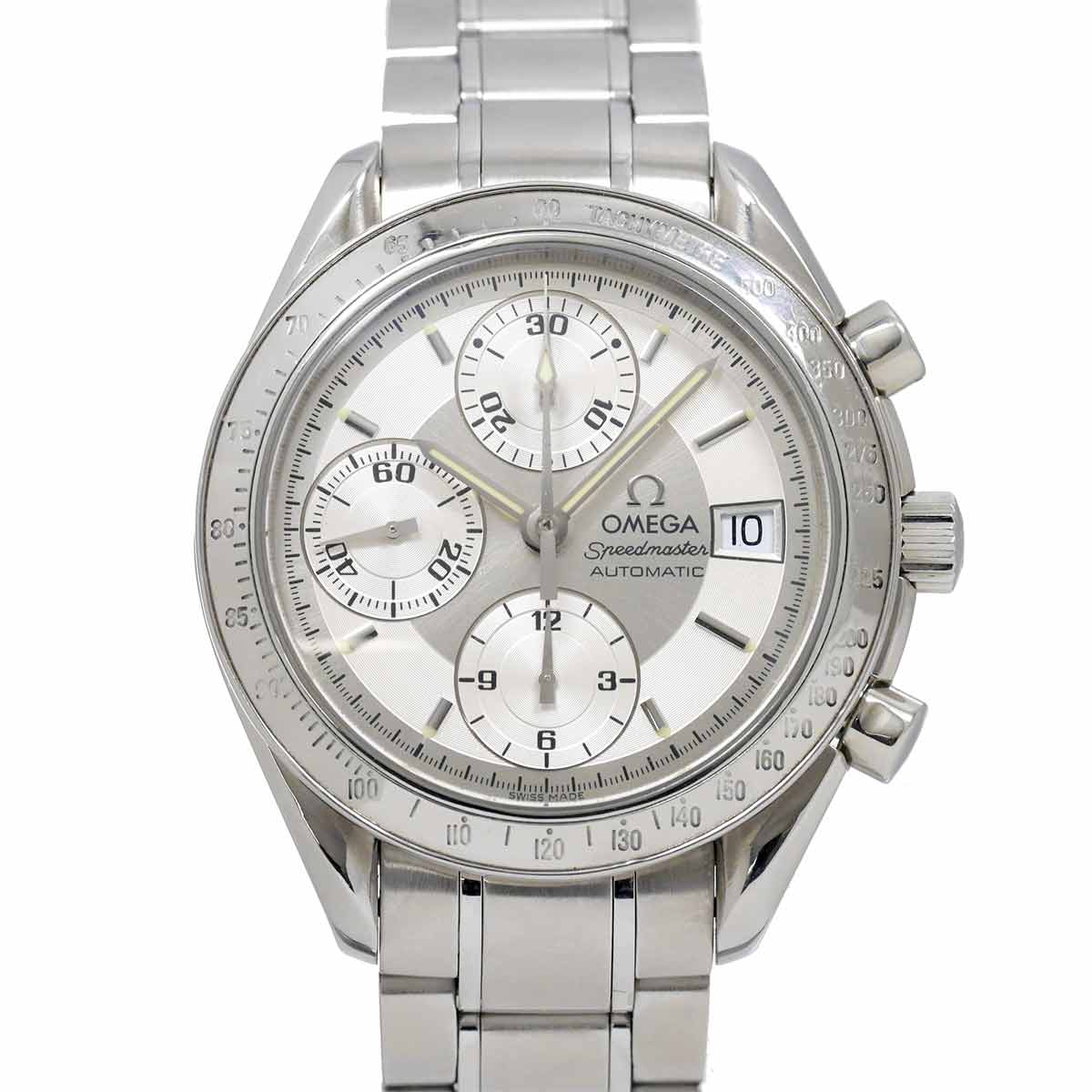 OMEGA スピードマスター デイト 3513 30 クロノグラフ メンズ 腕時計 シルバー オートマ 自動巻き ウォッチ Speedmaster オメガ 90286372